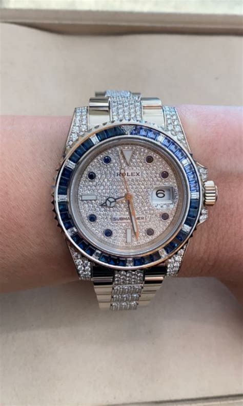 rolex saru white gold